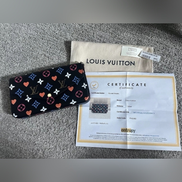 🔥Louis Vuitton lack Multicolor Monogram Coated Canvas Game On Félicie Pochette - Picture 11 of 11